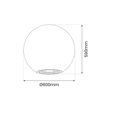 Kula Ogrodowa Globo Fi600 1xE27 (EKO0459) - Eko-Light