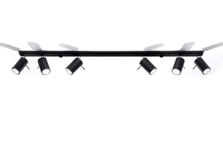 Plafon RING 6L czarny (SL.0334) - Sollux