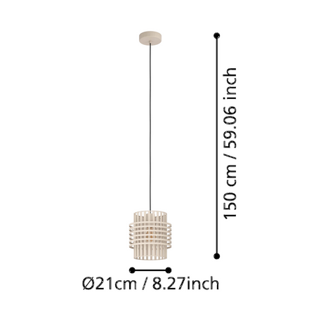 Lampa wisząca OLTAMAR piaskowy (390146) - EGLO