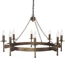 Lampa wisząca CROMWELL kol. STARY BRĄZ (CW8 OLD BRZ) - Elstead Lighting - żyrandol