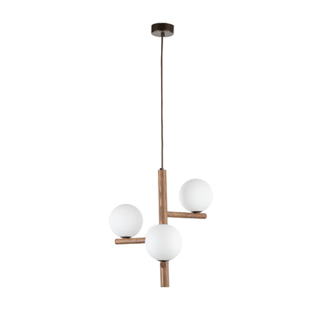 Lampa wisząca ESTERA WOOD ORZECH 3 PŁ (10271) - TK Lighting