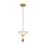 PENDANT LED LIGHT 10W 3000K ALUMINIUM GOLD (23199 Zambelis) - Zambelis