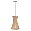 Lampa wisząca Twyla - 1 źródło światła - Oksydowane złoto (QN-TWYLA-1P-BNG) - Quintiesse