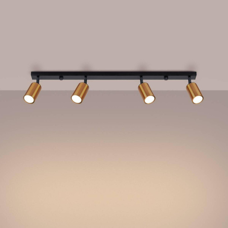 Plafon WINX 4L czarny/miedź (SL.1379) - Sollux Lighting
