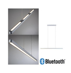 Lampa wisząca LED Smart Home Bluetooth Lento Tunable Biała 1800lm 43W matowy chrom ściemnialna (PL79902) - PAULMANN