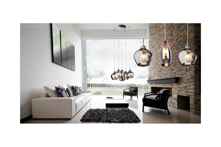 LAMPA WISZĄCA AMBER MILANO 1 CLEAR AZZARDO AZ3074