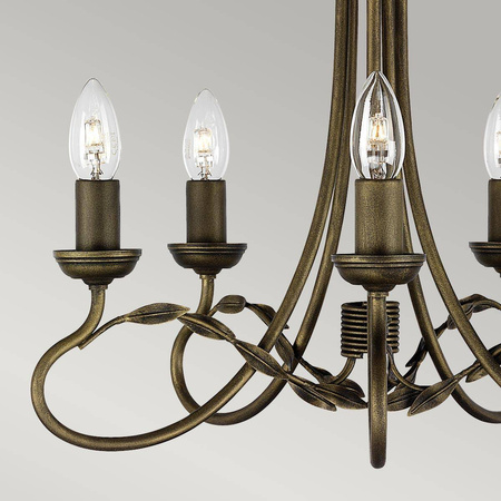 Żyrandol Olivia (OV5-BLK-GOLD) - Elstead Lighting
