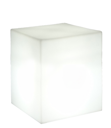 CUBY 53 SOLAR STOLIK Z PODŚWIETLENIEM BIAŁY (3195) - New Garden