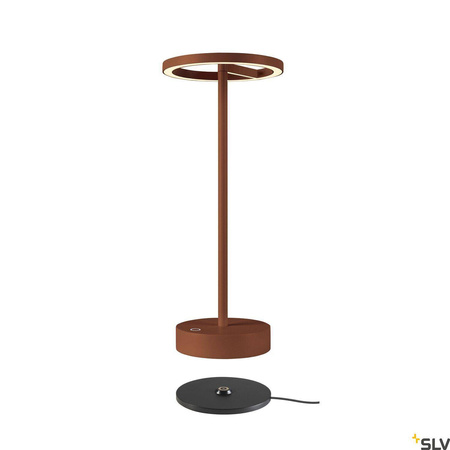 Przenośna lampa VINOLINA ONE 2700 K, TOUCH, kolor rdzy (1007358) - SLV