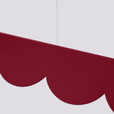 Lampa wisząca BISCUIT burgund LED 3000K (TH.560) - Thoro Lighting