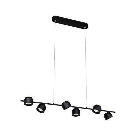Puric Pane I lampa wisząca LED 6x4,5W 3-st ściem Czarny/Szary 230V metal/twszt (PL79773) - PAULMANN