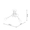 Żyrandol SUPEŁ 3 chrom (SL.1440) - Sollux Lighting