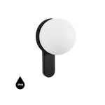 KUUL D czarna lampa ścienna / kinkiet z podwyższoną szczelnością IP44 (KLD120S0) - Ummo