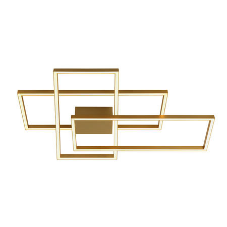 CEILING LIGHT 55W 3000K ALUMINUM&ACRYLIC GOLDEN LEAF DIMMABLE (2022 Zambelis) - Zambelis