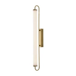 Złoty kinkiet do łazienki Olendria 76.5 cm  (WL0119-L) - Yaskr