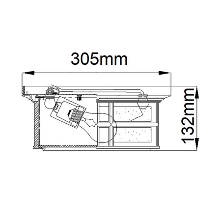 Plafon Beacon Square (KL-BEACON-SQUARE-F-WHT) - Elstead Lighting