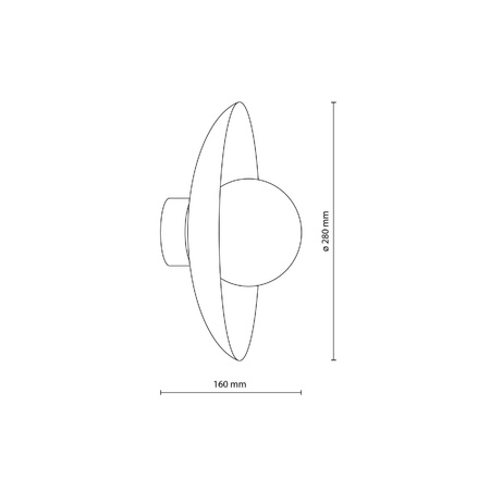 SLATE PEAPOD GLASS KINKIET 1XG9 (10935) - TK Lighting