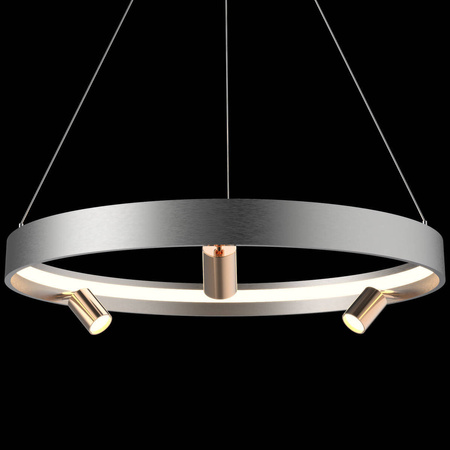 Ledowa lampa wisząca Spectra No.3  Altavola Design  (LA114/P_60_3+1_grey_gold) - ALTAVOLA DESIGN