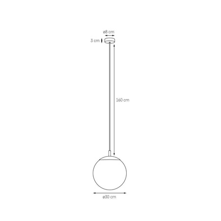 Lampa wisząca ALUR M kolor Inox (11140120) - KASPA