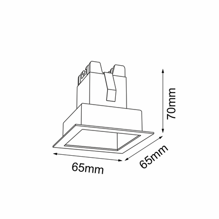 Lampa wpuszczana A - Glare in 1 - Biała 3000K   (3040) - Brosline