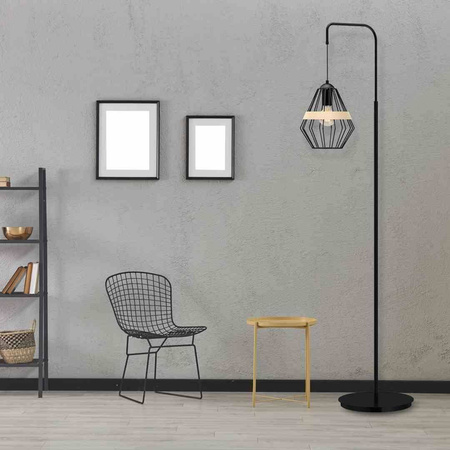 Lampa stojąca CLIFF BLACK 1xE27 (MLP5528) - Milagro