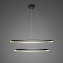 Lampa wisząca Ledowe Okręgi No.2 100cm 3k czarna Dali (LA074/P_100_in_3k_black_Dali) - ALTAVOLA DESIGN