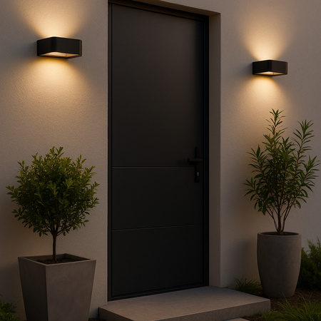 ARIUS BLACK KINKIET IP54 (18204) - TK Lighting