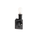Stelaż / Kinkiet z USB GEA Czarny (GEA_MAP2_NERO) - Ideal Lux