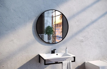 Lustro okrągłe RONDA w ramie - MCJ