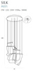 Lampa wisząca SILK ściemnialna (P0371D) - Maxlight