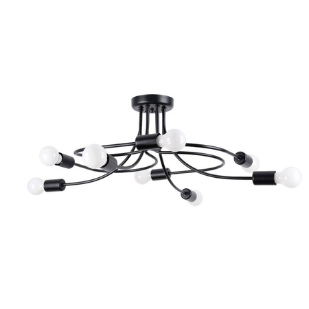 Żyrandol LEVAR 8 czarny (SL.1457) - Sollux Lighting