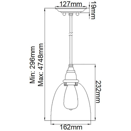 Lampa wisząca  Matrimonio (DL-MATRIMONIO1MP) - Elstead Lighting