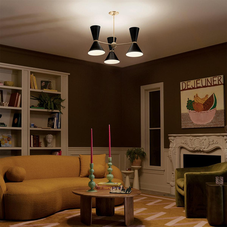 Żyrandol Phix - 6 źródeł światła - Szampański brąz (KL-PHIX-3-CBB) - Elstead Lighting