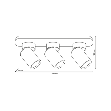 Lampa sufitowa Andy Spot 3 (ML9937) - Milagro