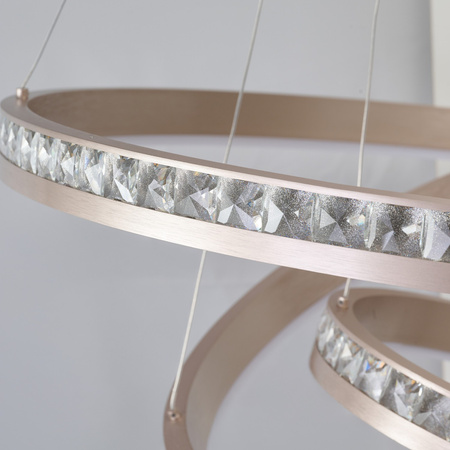 Kryształowa lampa wisząca CAMELIA 40+60+80 3-STEP DIMM GO (AZ6769) Azzardo