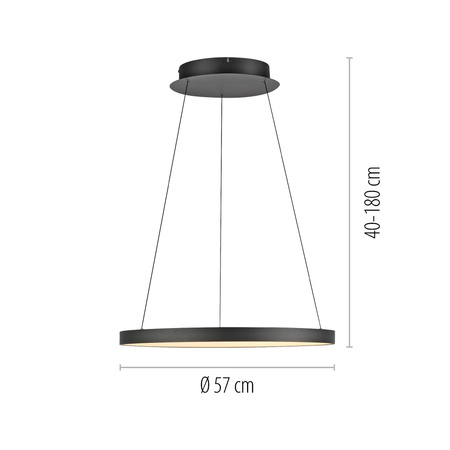 HOOP LAMPA WISZĄCA CZARNY (2851-18) - Paul Neuhaus