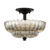 Półplafon Whitecap - 3 źródła światła - Kakaowy brąz (QZ-WHITECAP-SF-S) - Elstead Lighting