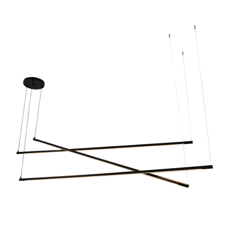PENDANT LED LIGHT 64W BLACK (22237 Zambelis) - Zambelis