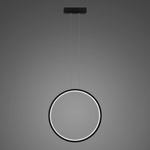 Lampa wisząca Ledowe Okręgi No.1 X 40cm 3k 22W czarny (LA073/X_40_in_3k_black_22W) - ALTAVOLA DESIGN