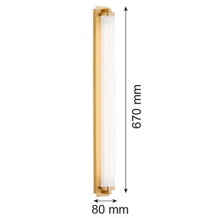 Elegancki kinkiet HAMPTON w  kolorze mosiądzu (8622) - Argon