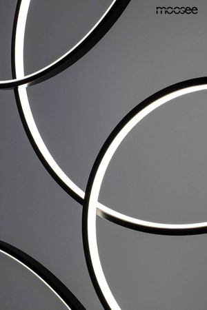 MOOSEE lampa wisząca CIRCULO SIX czarna (MSE010100371) - Moosee