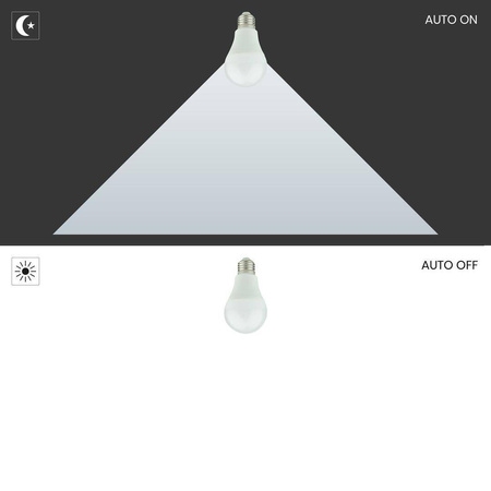 Żarówka LED 9W A60 E27 3000K Zmierzchowa (EK8048) - Eko-Light