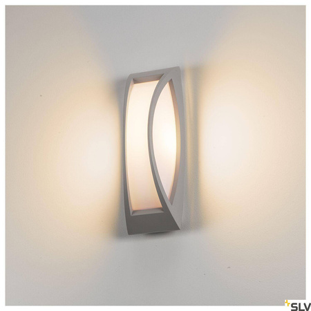 MERIDIAN 2, lampa ścienna i sufitowa outdoor, TC-(D,H,T,Q)SE, IP54, srebrnoszara, maks. 25W (230444) - SLV