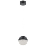 Mała lampa wisząca LED Moonlit - Matowa czerń (QN-MOONLIT-P-MBK) - Quintiesse