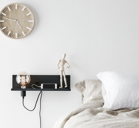 MULTI Kinkiet USB 1L Czarny