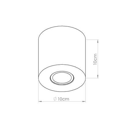 Plafon ORBIS beton zielona oliwka (SL.1841) - Sollux Lighting