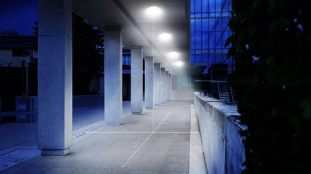 Zewnętrzna oprawa, plafoniera z czujnikiem ruchu i zmierzchu LED DL VARIO PRO S NW biały (ST068196) - STEINEL