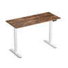 Regulowane biurko gamingowe Control Lite 140 Biały/Rustykalny (LV1717) - LVN SYSTEM