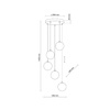 Lampa wisząca ELENA 5 PŁ (5747) - TK Lighting