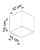 Kinkiet QUAD 1 czarny (SL.0057) - Sollux